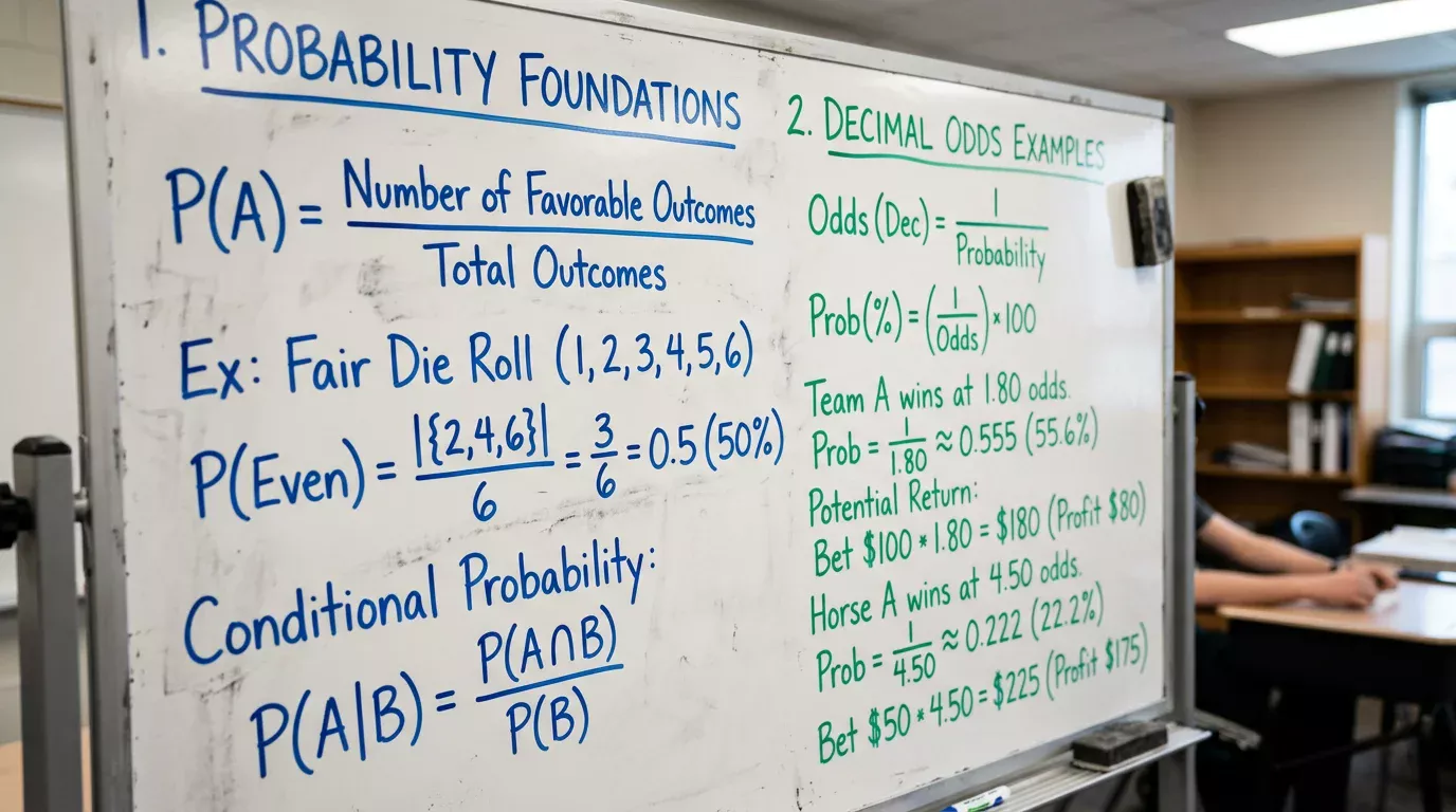 Expected value NFL betting formula and calculation examples using decimal odds for UK punters